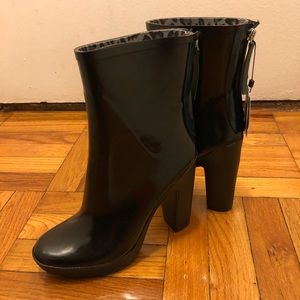 Zara high heeled rain boots
